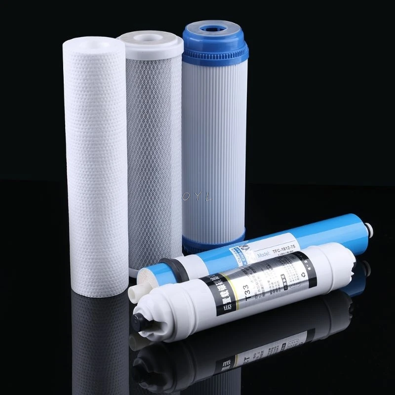 Five-stage Reverse Osmosis Filter Set Water Purifier Element Cartridge 50 Gallon, 75 Gallon For Home, office