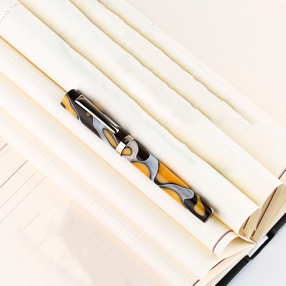 Moonman N2 мини Полимерная акриловая Янтарная перьевая ручка карманная короткая чернильная ручка модный подарочный набор очень тонкая/тонкая 0,38/0,5 мм для офиса