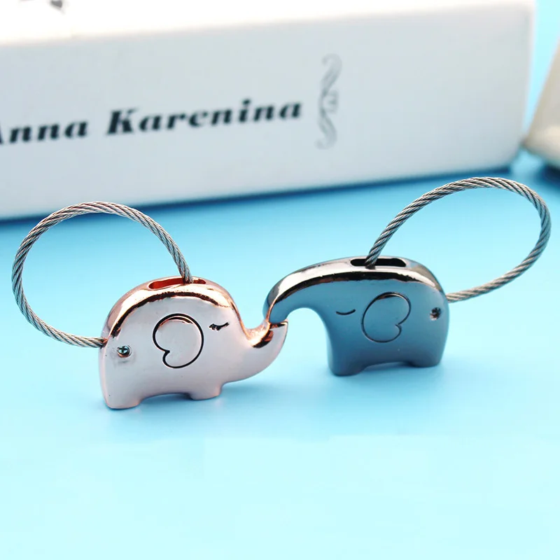 

Creative Cartoon Elephant Key Chains for Couple