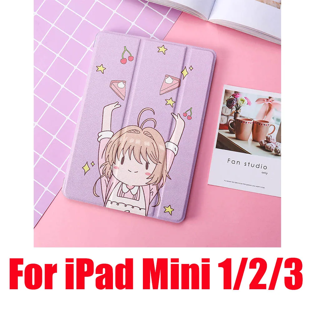 Чехол для iPad 2/3/4 Mini 1 iPad 5 Air iPad iPad 10,5 Pro 9,7 Мягкий противоударный пылезащищенные силиконовые милый пленка с полным покрытием - Цвет: Purple Mini 1 2 3