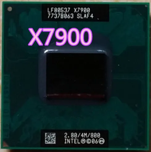 Intel X7900 x7900 cpu для Intel Core 2 Duo Extreme 4M 2,80G 800MHz SLA33 SLAF4 ноутбук процессор PM965 может работать