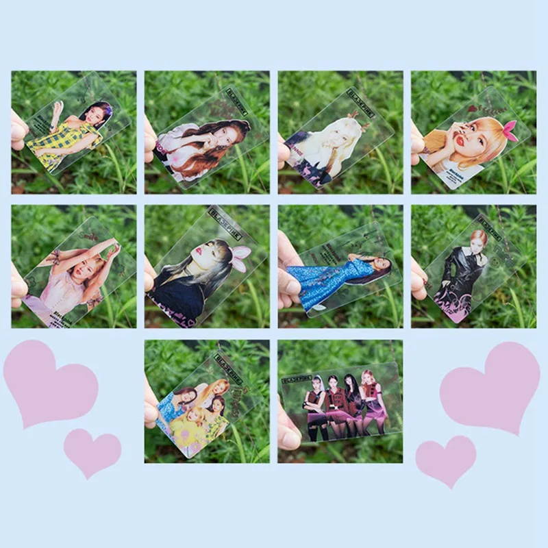 

10 Pcs/set KPOP Stary Kids Blackpink Transparent Photo Card HD Cards For Fans Gift