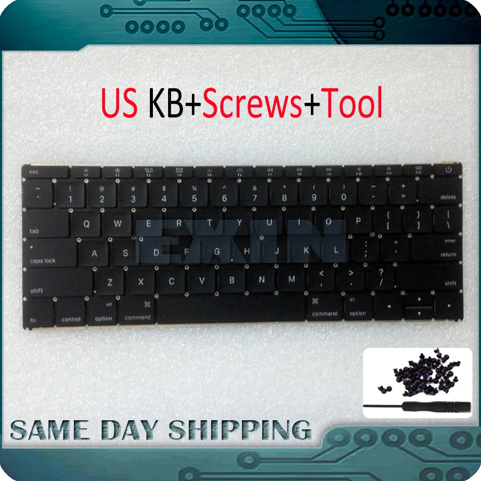 

Used A1534 Keyboard US USA English Standard for Macbook 12" A1534 MF855LL/A MF865LL/A Keyboard Early 2015 Year