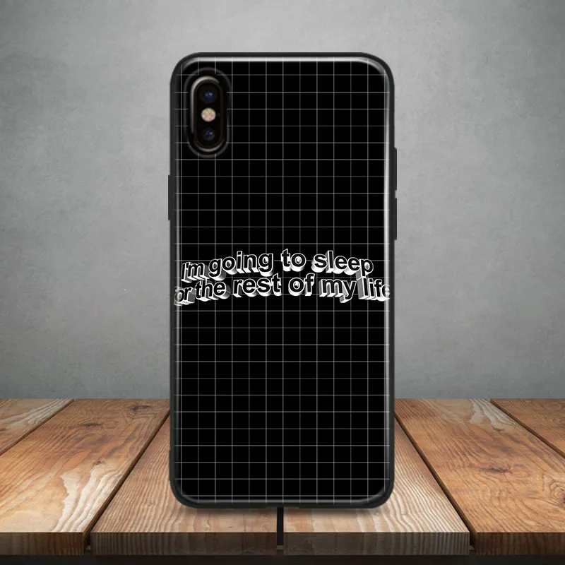 

Black white lattice quotes Soft Silicone Phone Case Cover Shell For Apple iPhone 5 Se 5s 6 6s 6Plus 6sPlus 7 8 7Plus 8Plus X