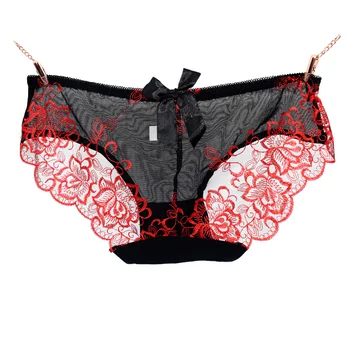 

2017 Hot sale!Women Sexy Lace Panties Low Waist seamless cotton breathable panty Hollow briefs Thongs sexy lace underwear women