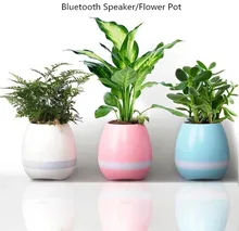 Bluetooth Flower Pot Speaker Touch Sensitive Smart Music Flower Pot Music Bluetooth Music Flowerpot Led Colorfull Light Smart