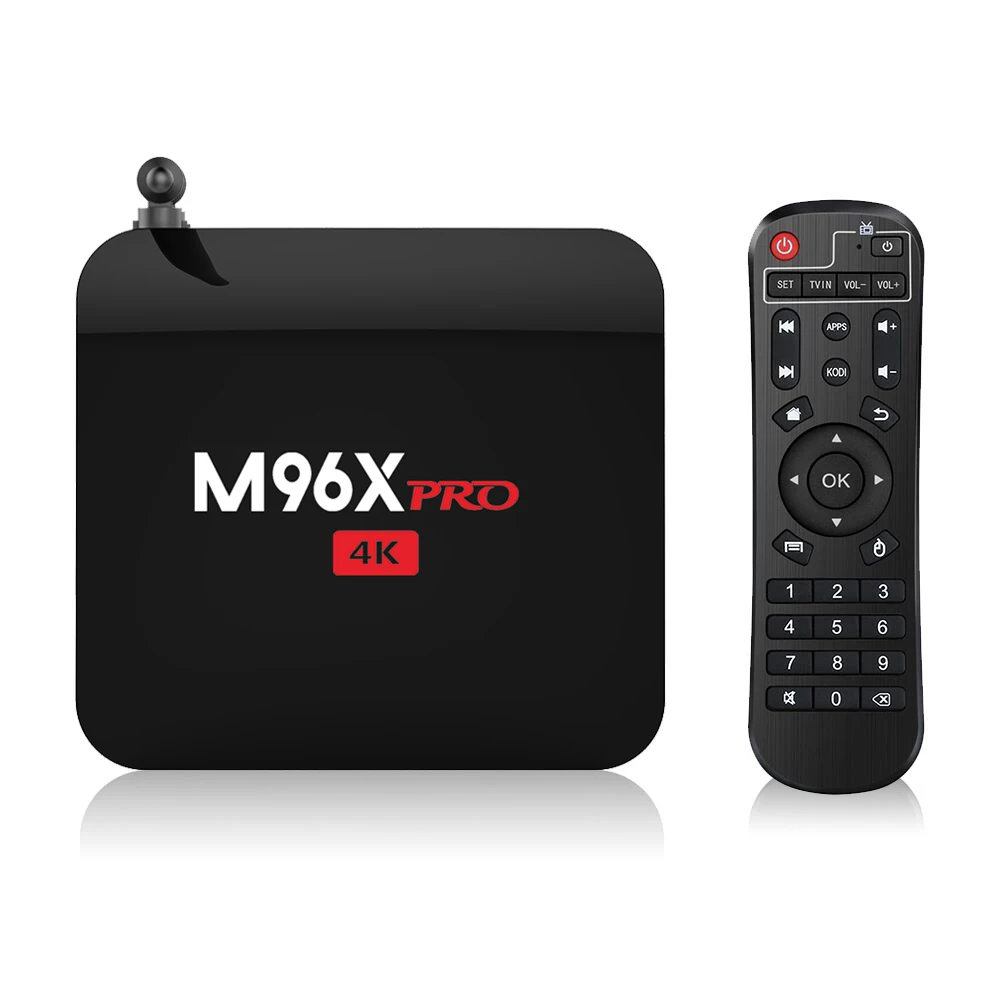 

4k Box Smart Android 6.0 TV BOX 2GB+16GB Amlogic S905X Quad Core 2.4G WIFI BT 4K HD M96X Pro IPTV Media Player PK X96 MINI