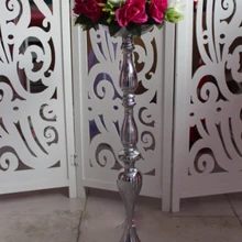 70 см Высота Свадебный мастер Настольный подсвечник T дорога привести серебряное обручальное кольцо для автодорожной колонны