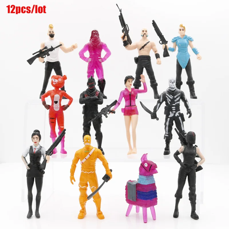

Game Figure Rainbow Horse Ranger With Pickaxe Muscular Man Llama Alpaca Pvc Action Figure Collectible Model Toys