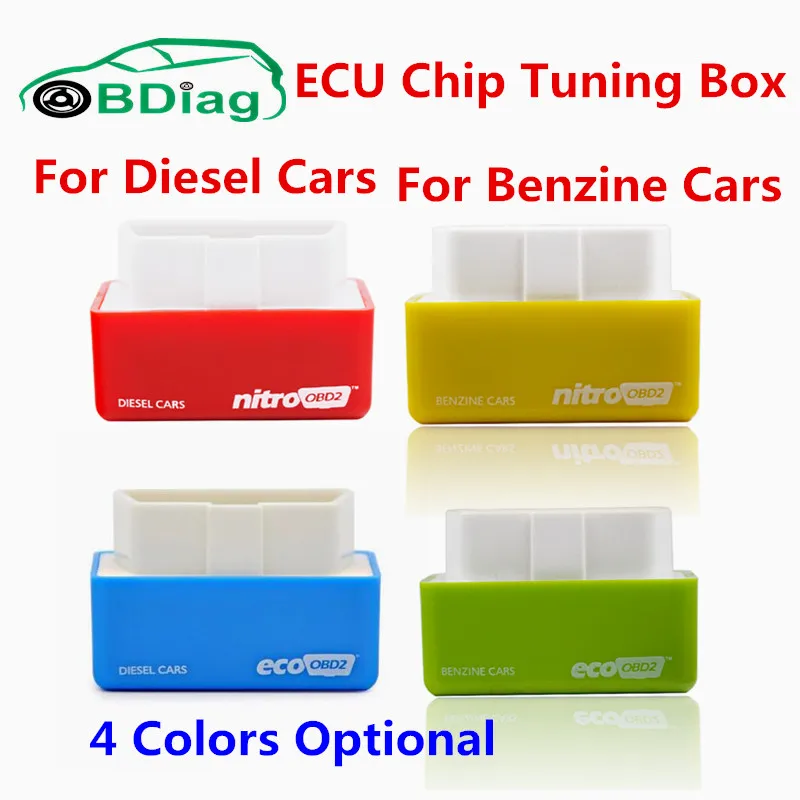 

Nitro OBD2 Chip Tuning Box Plug & Drive NitroOBD2 For Benzine Car More Power&Torque Nitro OBD With Retailing Box