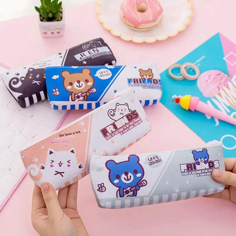 

Cartoon Bear Mini Cosmetic Bag Travel Make Up Bag Portable Storage Pouch Case Organizer Toiletry women Makeup Bag Kit Necessarie