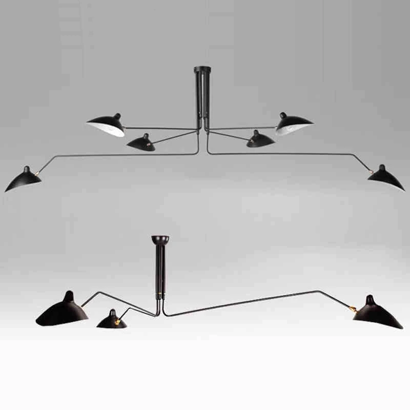Retro-industrial-loft-Nordic-Iron-Ceiling-light-living-room-creative-artistic-personality-Duckbill-lampshade-spider-Ceiling (1)