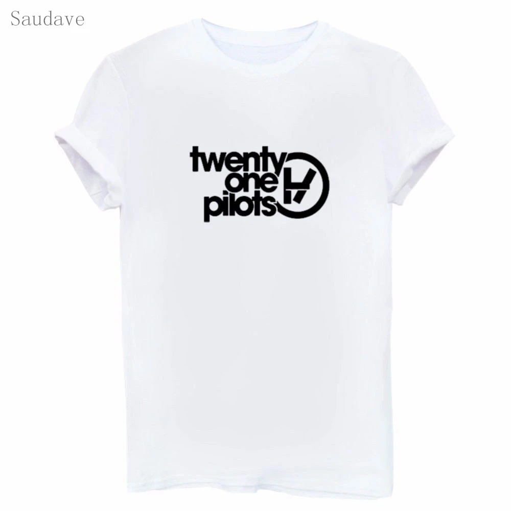 Новое поступление модная повседневная футболка с принтом twenty one pilots Harajuku