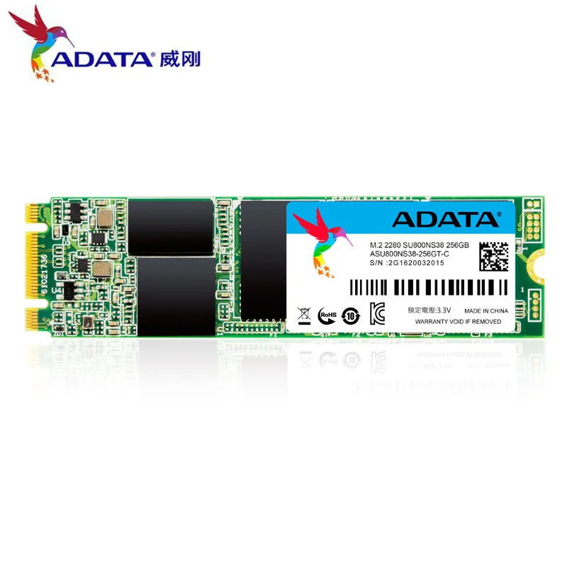 

ADATA SU800 M.2 2280 SLC Internal Solid State Drive 256GB HD Hard Drive Disk 3D NAND FLASH higher density and bigger capacities