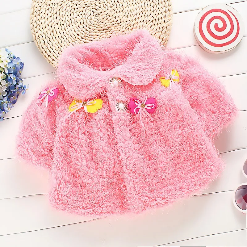 

Fashion high quality thicken winter infant baby fleece jackets coats for girls