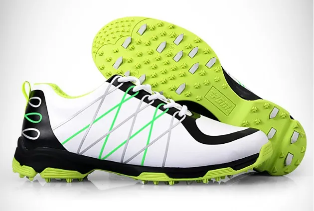 

2019 PGM New Mens Golf Shoes Lightweight 3D print waterproof non-spikes anti-skid men microfiber leather sneakers sports Shoes
