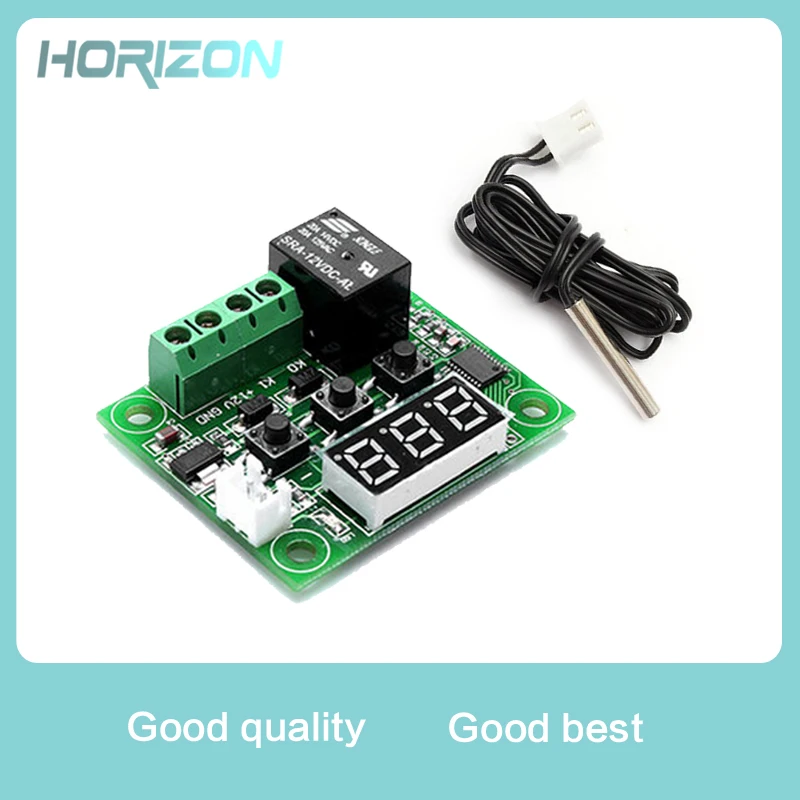 

DC 12V W1209 Digital Cool/Heat Temp Thermostat Thermometer Temperature Controller On/Off Switch -50-110C