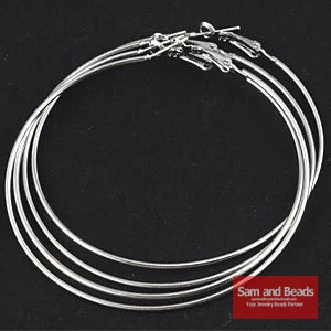 

Lightweight (80mm) Basketball Wives Earrings Plain Color Hoop Earrings