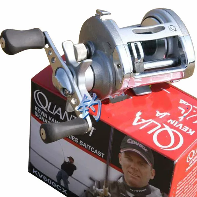 Cheap Bait casting reel Quantum wheel 4 shaft drop round fish reel fishing reel fish wheel lure wheel fishing tackle