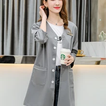 Офисная одежда для салонов красоты новая весенняя и летняя косметологическая Татуировка полупостоянное платье для управления кожей Рабочая одежда