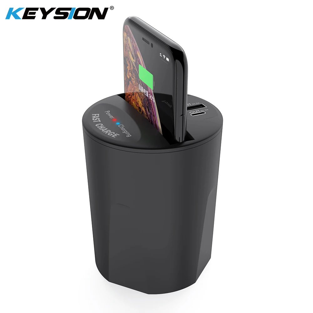 Быстрое беспроводное зарядное устройство KEYSION Qi для iPhone XS Max XR X держатель