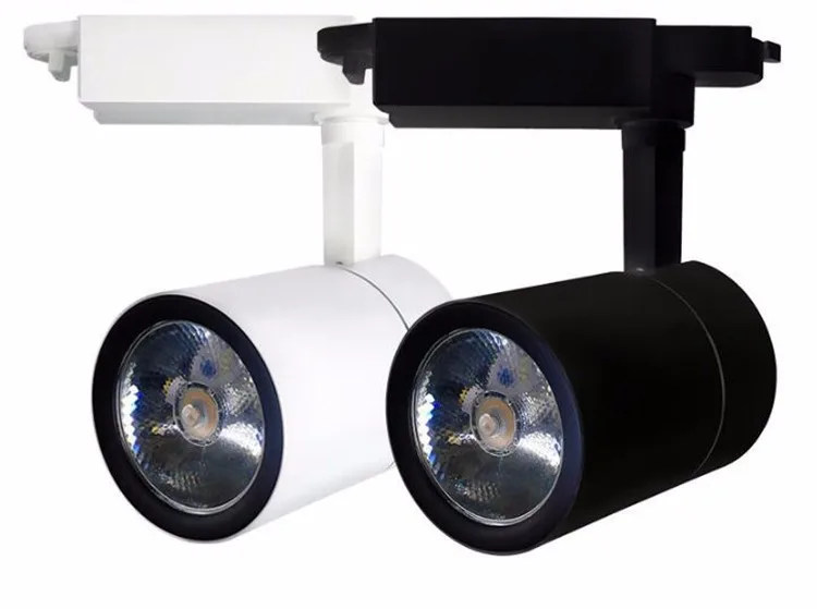 Frete Grátis Ferroviário Luzes Cob Levou Luz Pista Holofotes Roupas Ac85-265v Sapataria Iluminação Interior Branco Quente - 30 w 3 Luzes e Iluminação