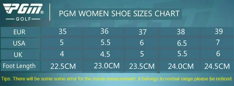 PGM туфли для гольфа s Женская обувь анти сайдеслип Автоматическая вращение шнурки водонепроницаемые дышащие женские туфли для гольфа