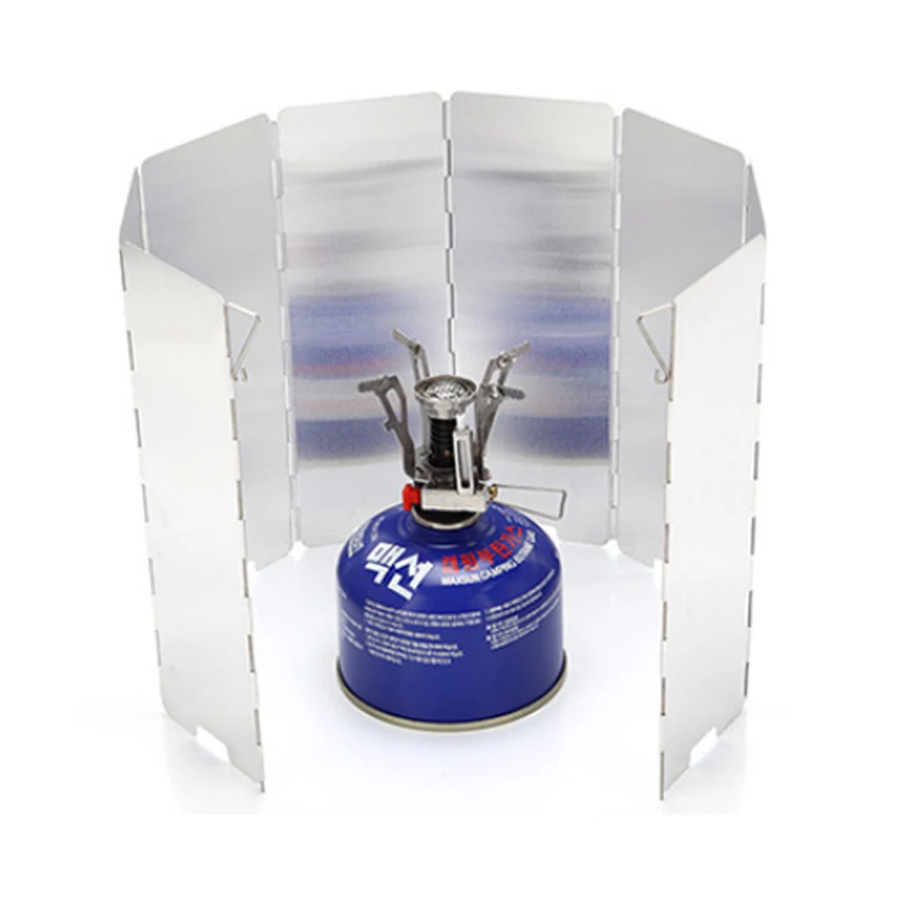 Ultra light Outdoor Camping Stoves 8 Plates Foldable Cooker Gas Stove