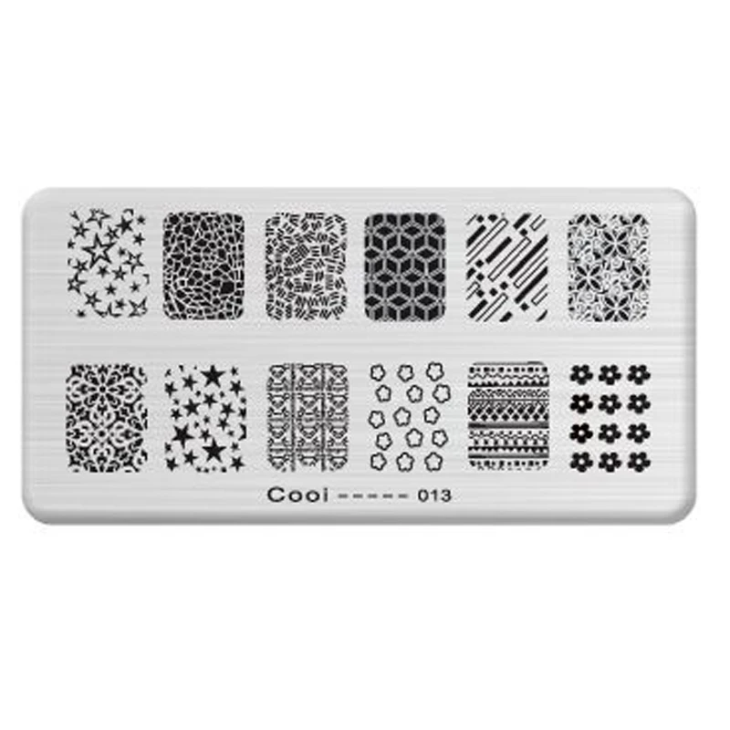 6 12cm font b Nail b font stamper Stainless Steel Template Stencils font b Nail b