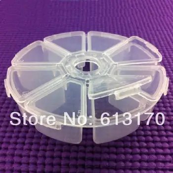 

10pcs 8 grid Empty storage jar diy subpackage jar jewelry box sundries jar electron component case free shipping