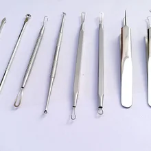 Semimesei9 шт набор Satinless steel Blackhead Прыщи Угри иглы извлечение акне экстрактор Инструменты для удаления