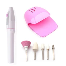 Электрический мини-аппарат для маникюра, Сушилка для ногтей, набор для гель-лака, полировальная машина, вентилятор для сушки ногтей, средство для удаления кутикулы