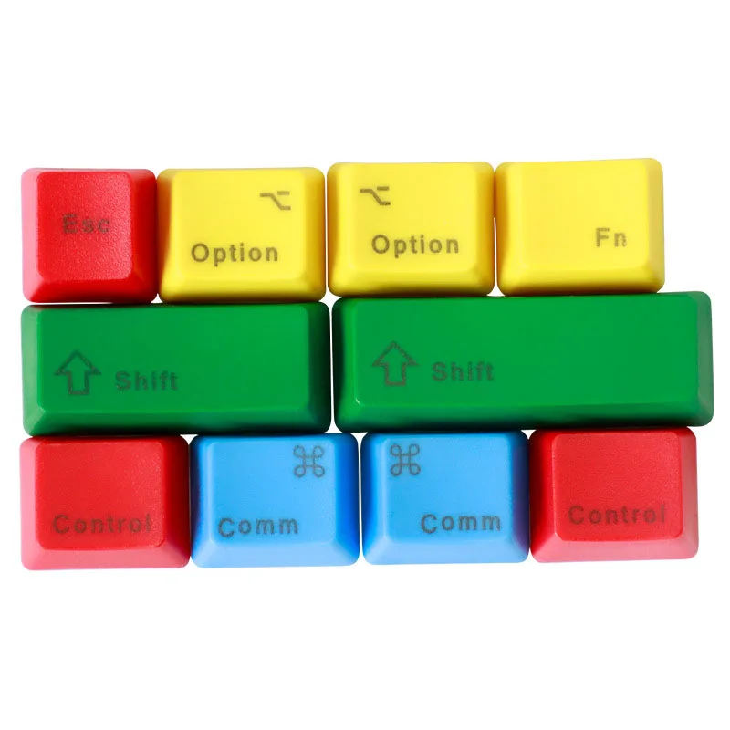 Запасные Чехлы для клавиш механическая клавиатура матовая PBT RGBY 10 клавиш запасные части для механической клавиатуры - Цвет: Top Words Pattern