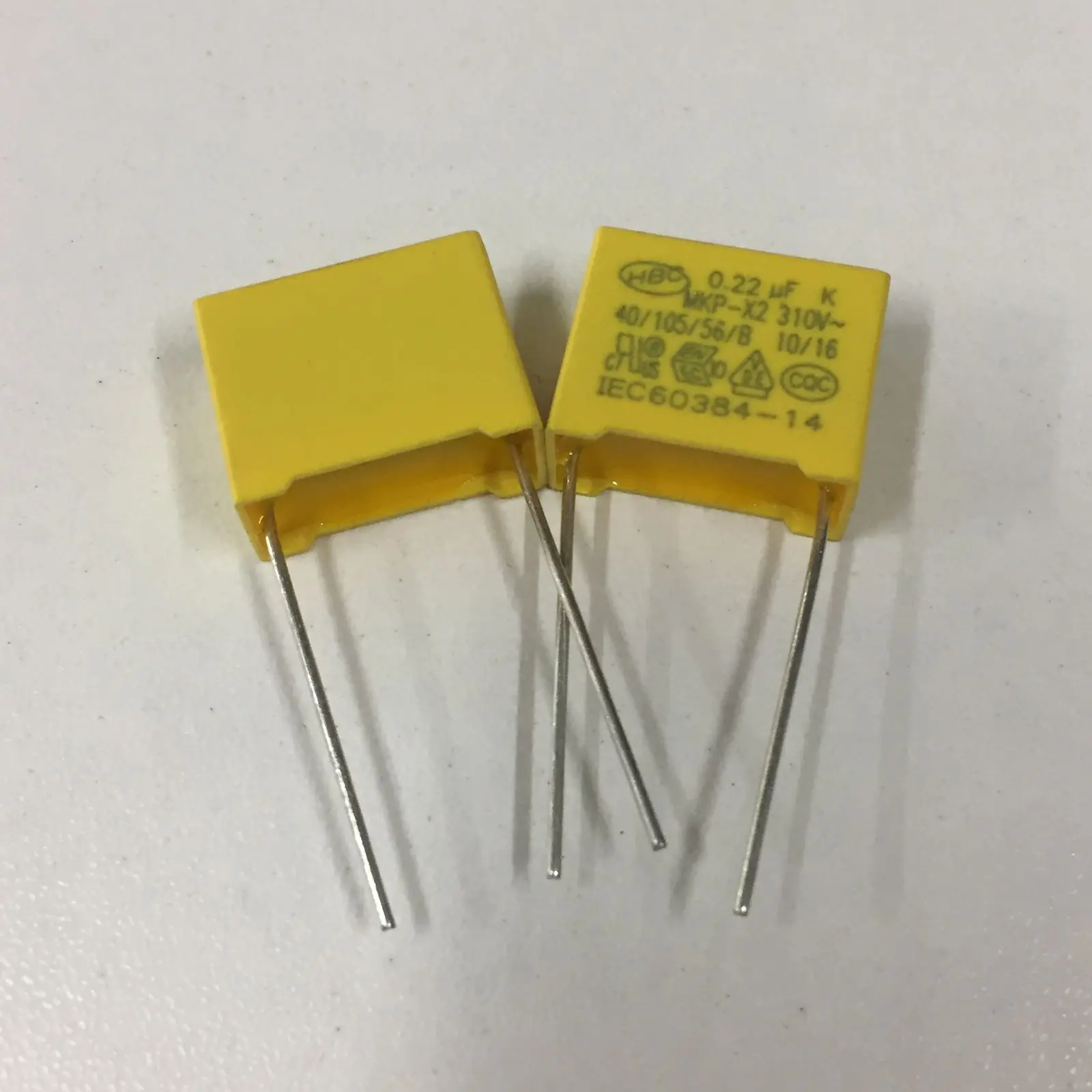 

10pcs X2 Safety Capacitor 310VAC 224 K224K 10% 0.22UF 22nF 310V Pitch 15mm Film Capacitor Capacitance REPLACE 275VAC 275V