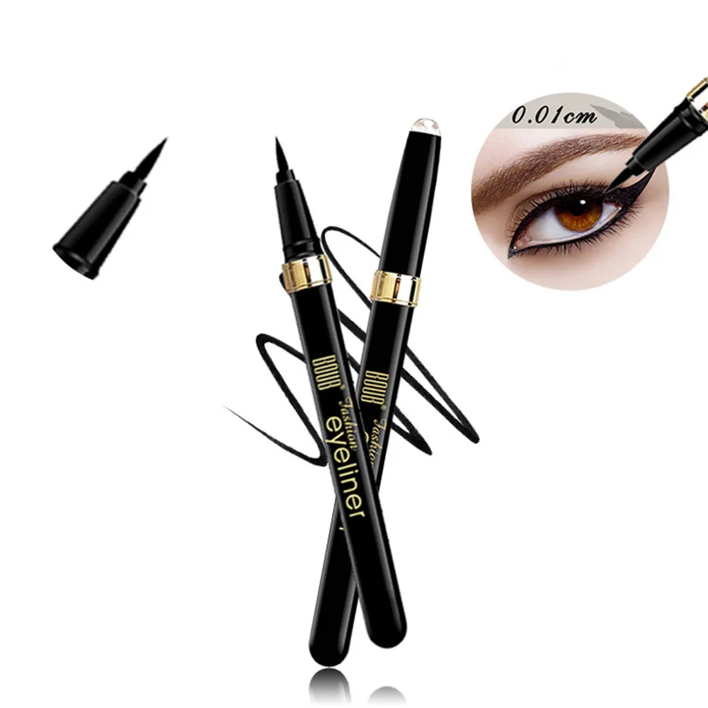 

New Waterproof Beauty Makeup pencil for eye Cosmetic Eye Liner Pencil Black Liquid Eyeliner Pen lapis de olho stencil for arrow