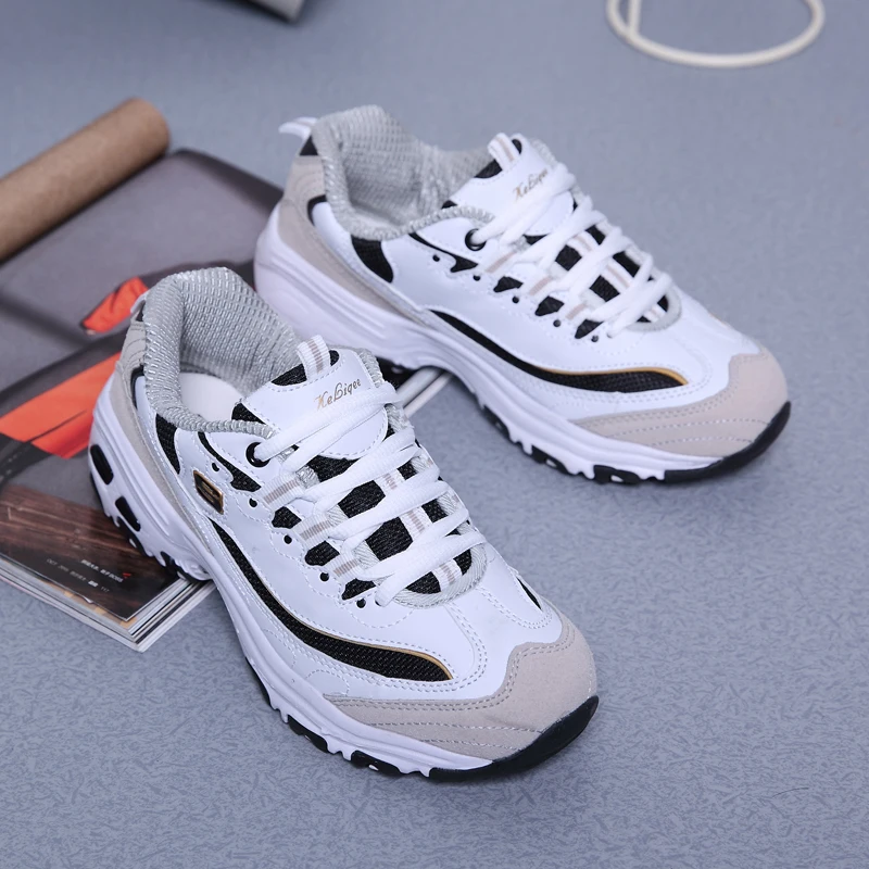 DQG Women Running Sport Shoes Sneakers Unisex Breathable Mesh Outdoor Athletic Shoes Lightweight Training Shoe Men Walking Shoes