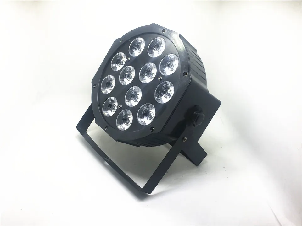 8 unids/lote 12x18 W LED Flat SlimPar Quad 6 в 1 DJ etпа Uplighting sin ruido|Эффект освещения сцены| |