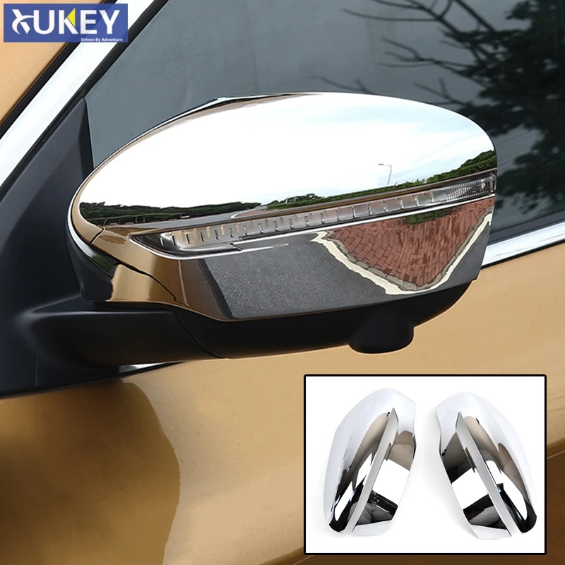 Хромированный зеркальный чехол заднего вида для боковой двери Nissan Rogue x Trail t32 2014