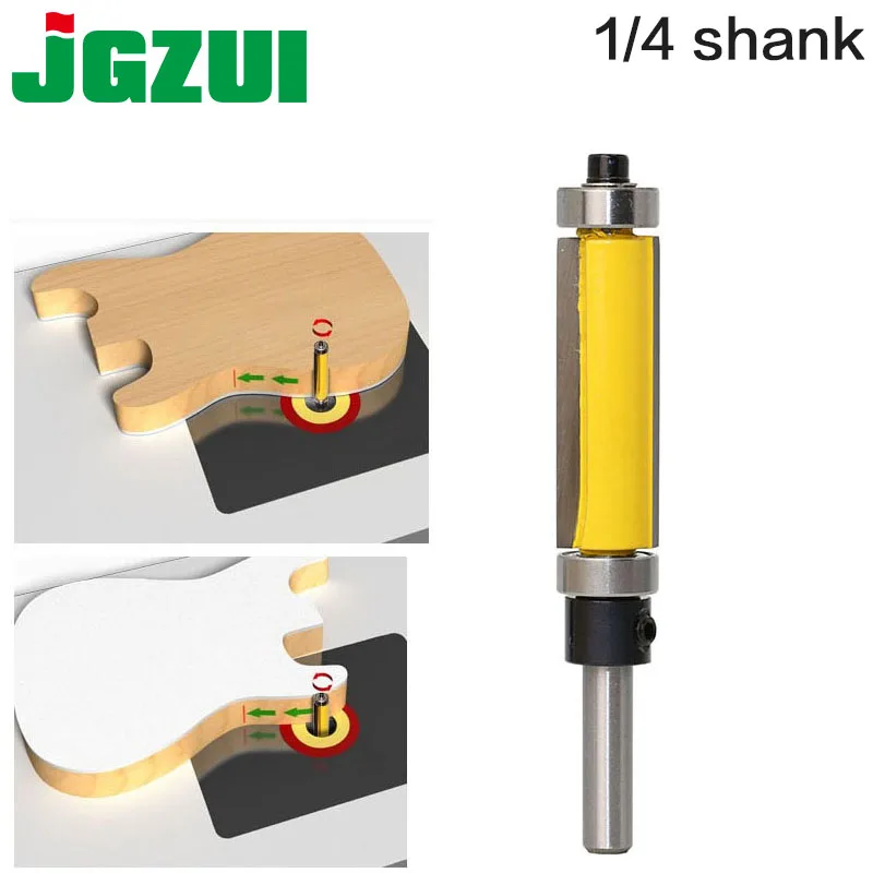 1pc 1/4" Shank Template/trim Router Bit, With 2" Long Routing Cutters