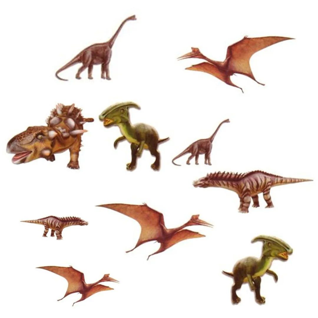 Shellhard 1pc Waterproof Dinosaur Temporary Tattoo Stickers Cute Dinosaur Animal Fake Body Art Tattoo Stickers For Kids Children