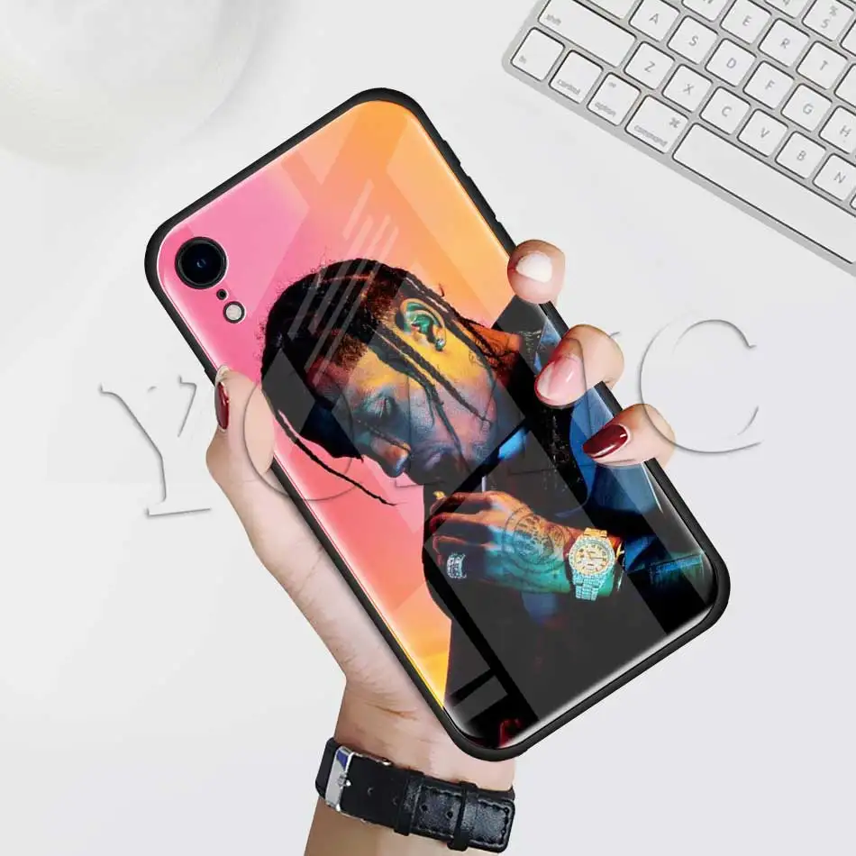 Чехлы с закаленным стеклом для Apple iPhone XR 7 8 6 6S Plus 11 Pro X XS MAX мягкий чехол для телефона