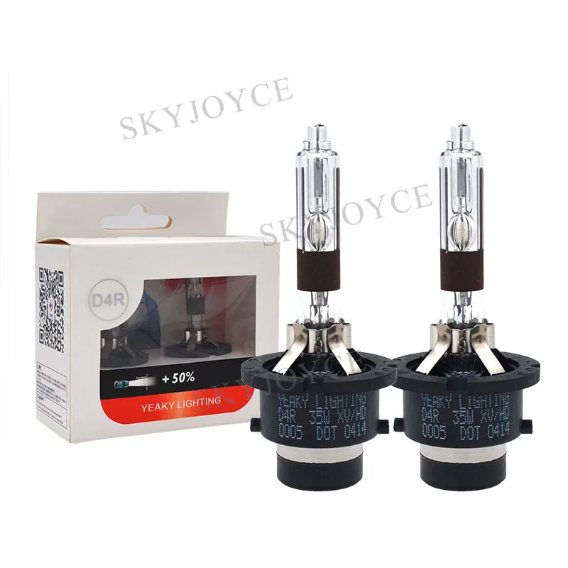 SKYJOYCE 35 Вт оригинальная ксеноновая лампа Yeaky D2S HID D4S Автомобильная фара 4500K 5500K 6500K D2R