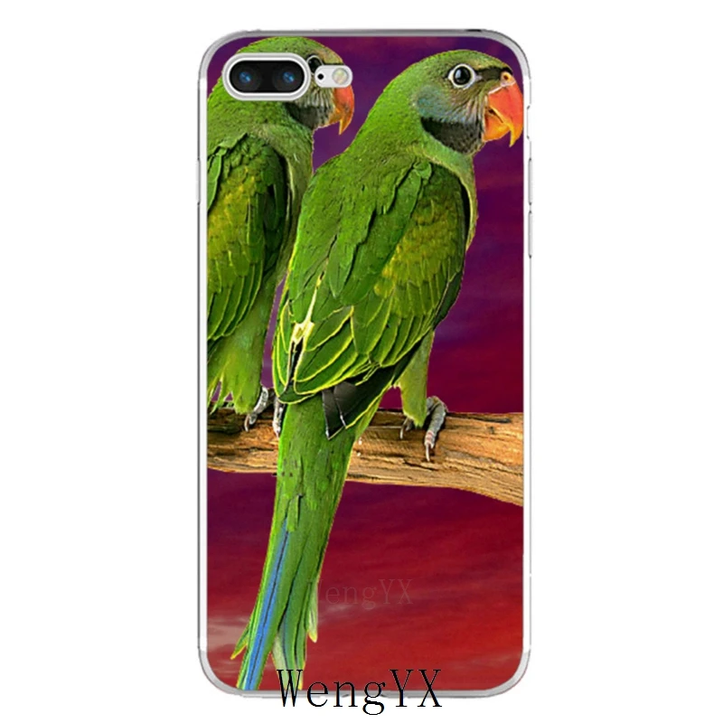Зеленый Попугай Птицы Тонкий силиконовый мягкий чехол для телефона из ТПУ для Xiaomi Redmi 3 3s 4 4A 4x5 plus pro Note 3 4 5 5A