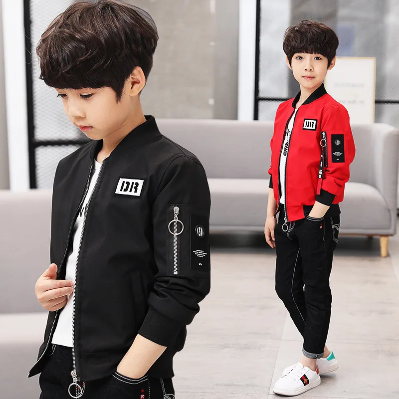  Spring Autumn Jackets for Boy Coat Bomber Jacket Army Green Boy's Windbreaker Jacket Multicolor Kid
