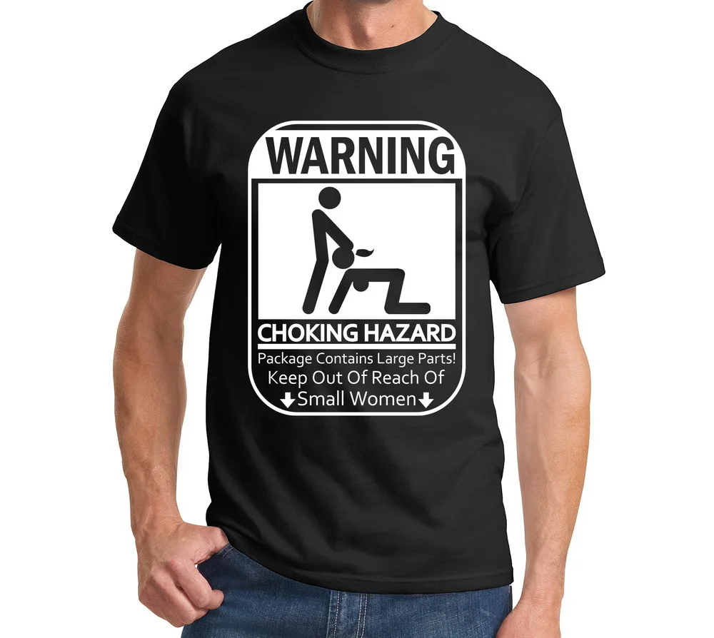 warning choking hazard mens t shirt funny rude humor sexual bj more choking hazard size