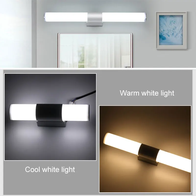  Wall Lamp 12W 16W 22W 85-265V Led Mirror Light Waterproof LED Tube Modern Acrylic Wall Light Bathro - 32948964534