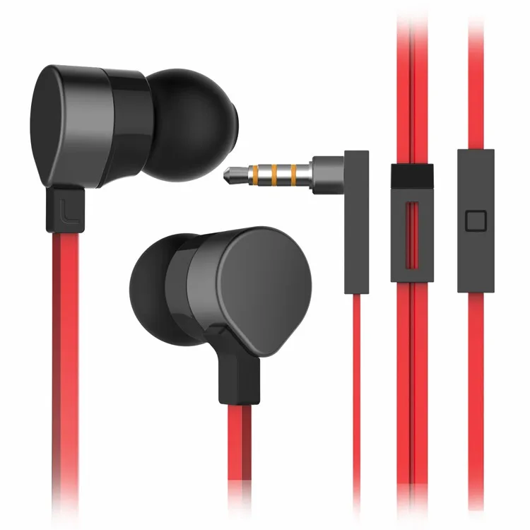 Wallytech orginal metal earphone WHF-125 black red 1