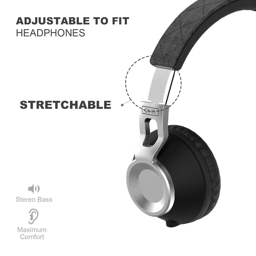 Sound Intone CX-05 Big Gamer Headphones with Microphone Over-Ear Wired HeadSets 3D Sound HiFi Earphone for Iphone PC Computer