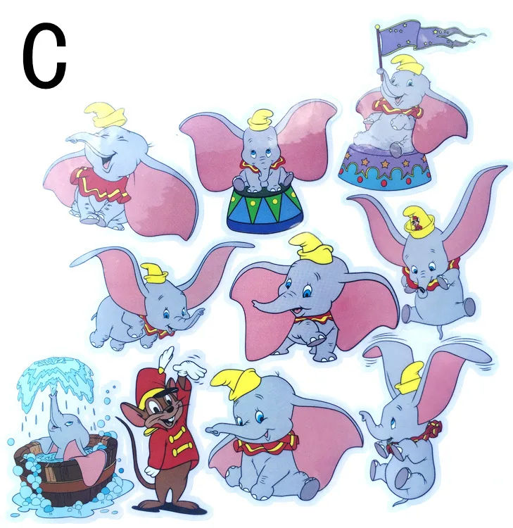 

5sheets/lot cartoon cute anime Dumbo elephant pegatinas stickers stikers waterproof sticker rock gift for baby kids