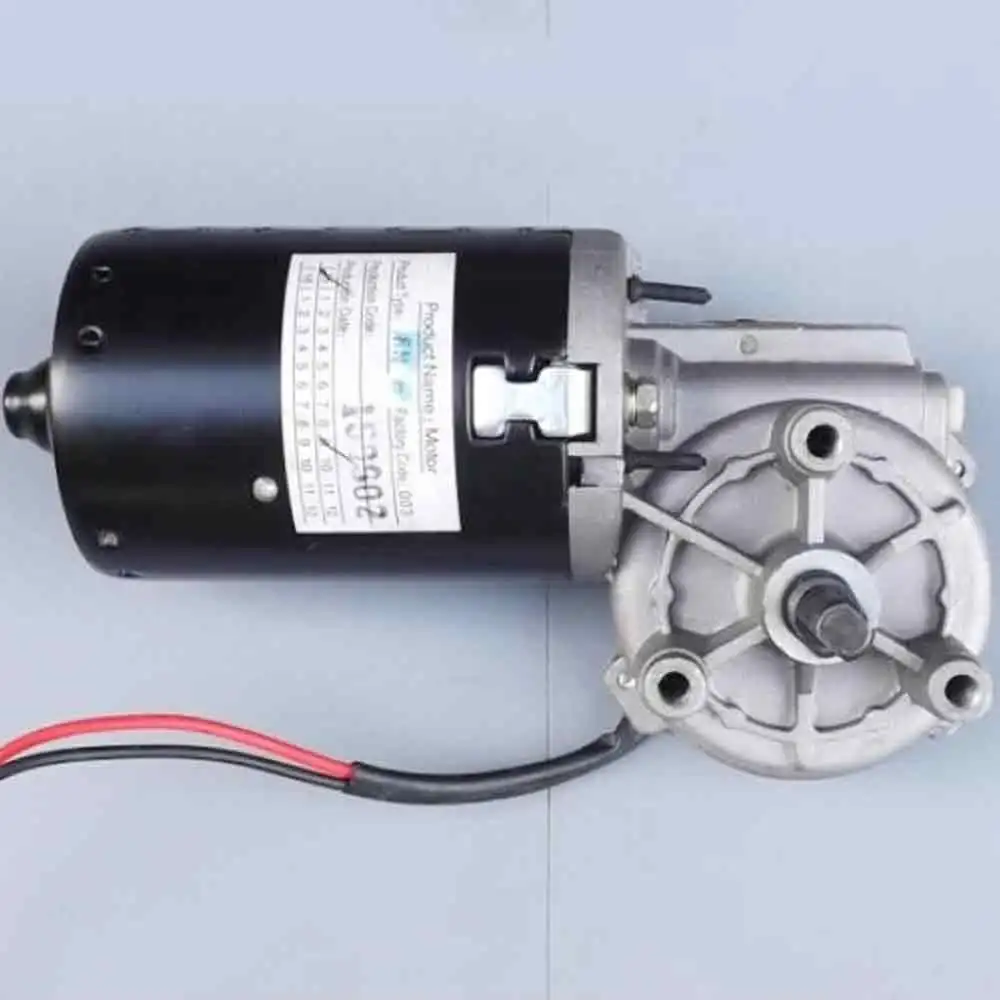 

Worm gear worm DC reducer motor 24V high power high speed motor self locking metal gear can be positive and negative.